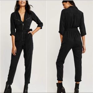 Abercrombie & Fitch black utility jumpsuit XXSP